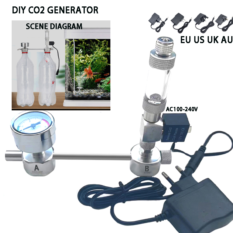 Planted Aquarium Co2 Kit - Aquarium DIY CO2 generator system kit