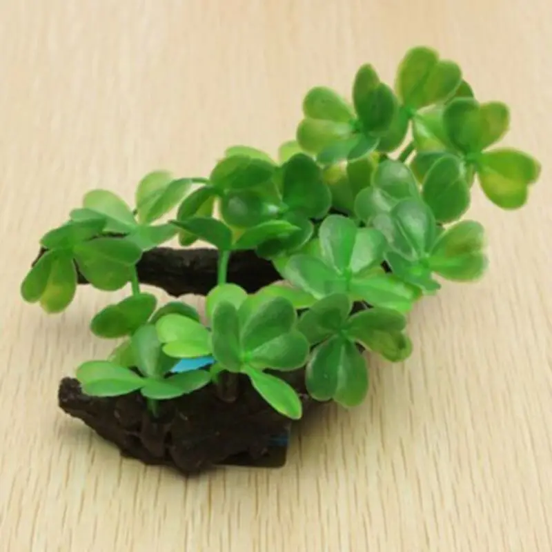 Plastic Artificial Turtle Tree - Planted Aquarium With Driftwood のレビューと価格