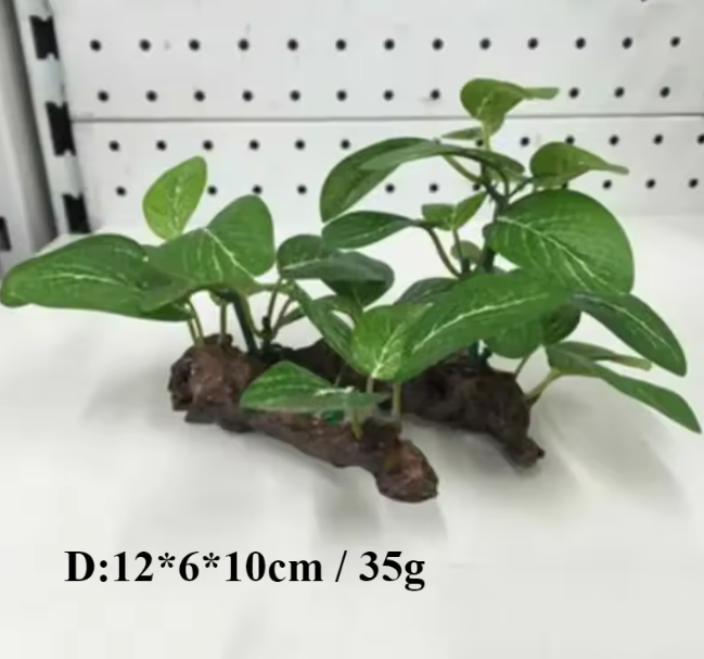 Plastic Artificial Turtle Tree - Planted Aquarium With Driftwood のレビューと価格