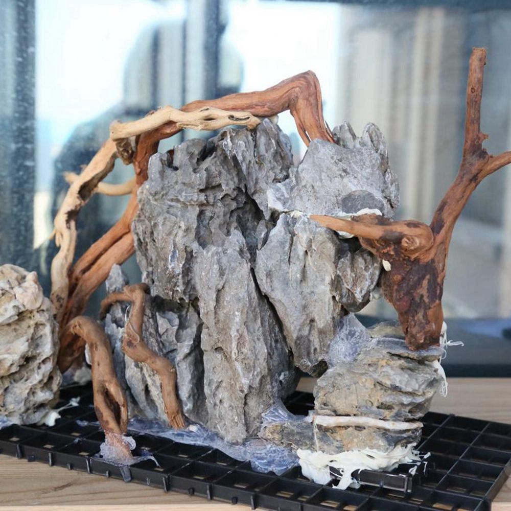 N1N Wood Reptile Tank Backgrou - Planted Aquarium With Driftwood のレビューと価格