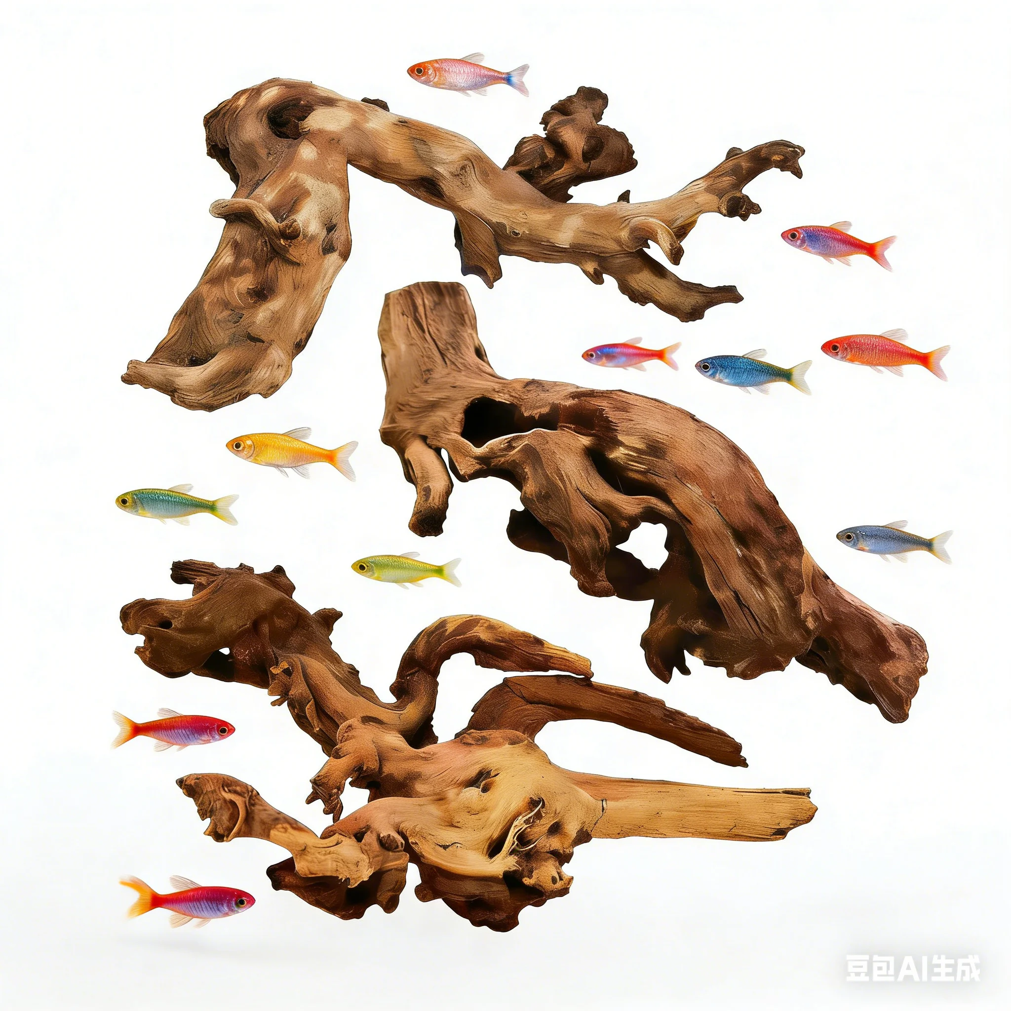 New Natural Small Tree Trunk D - Planted Aquarium With Driftwood のレビューと価格