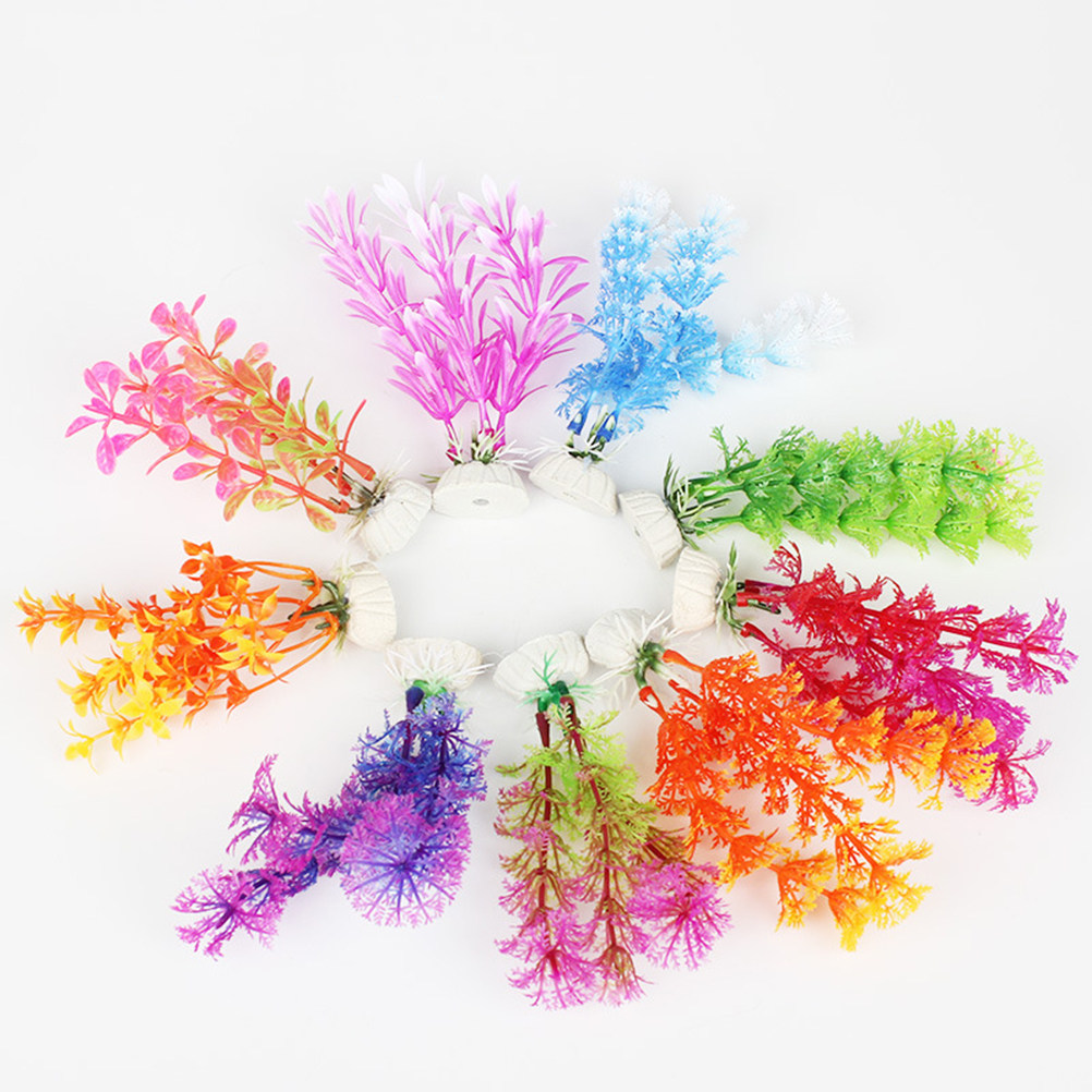 16Pcs Aquarium Artificial Wate - Planted Aquarium Yellow Water のレビューと価格