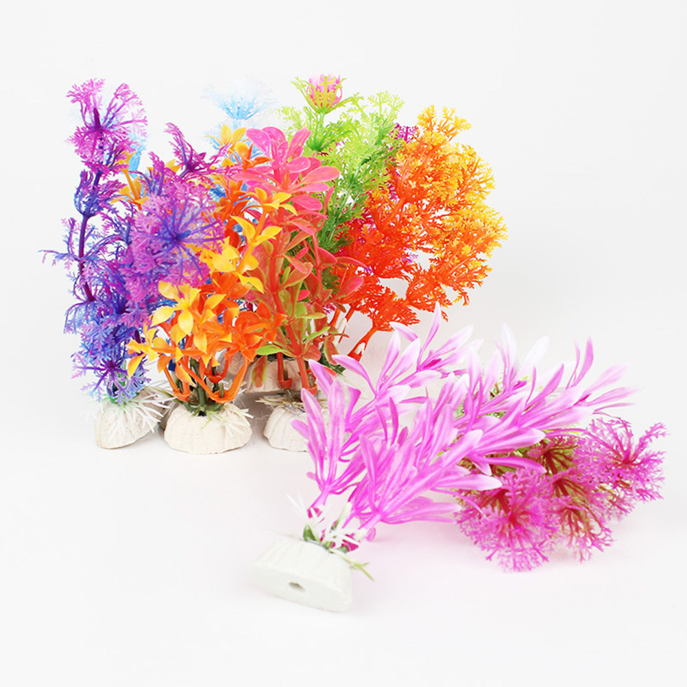 16Pcs Aquarium Artificial Wate - Planted Aquarium Yellow Water のレビューと価格