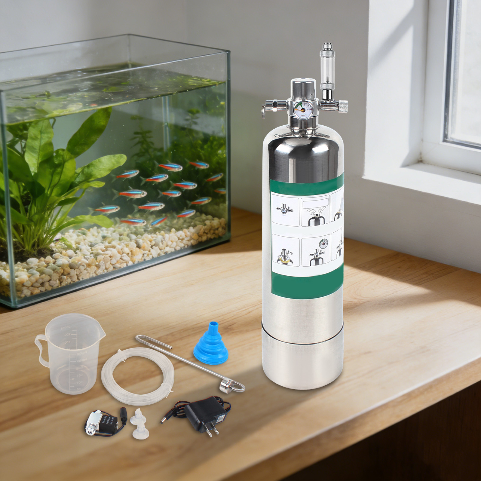 2L/0.53Gal CO2 Generator Mecha - Planted Aquarium Co2 Kit のレビューと価格