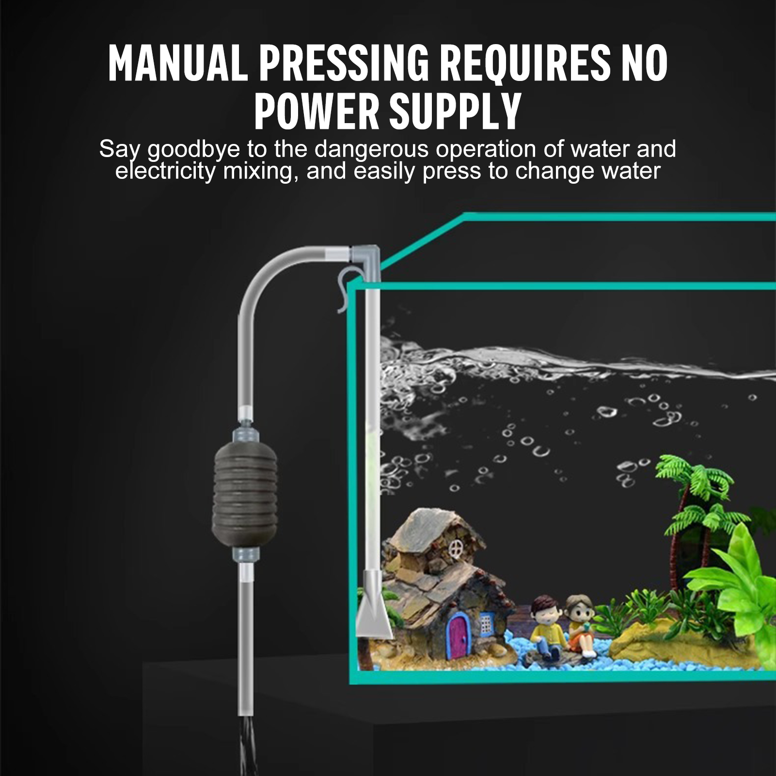 Aquarium Water Changer Siphon  - Planted Aquarium With Sand のレビューと価格
